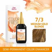 Wella Professionals Color Fresh Semi-Permanent Colour - 7/3 Medium Gol...