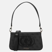 Guess Eco Mietta Flap schoudertas coal logo/black