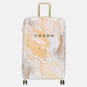 Charm London marble reiskoffer L creme