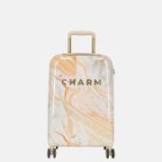 Charm London marble handbagage koffer 54 cm creme