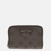 Guess Gerty SLG ziparound portemonnee M dark taupe