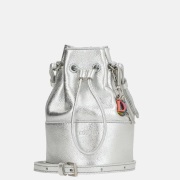 Loulou Essentiels Noa crossbody tas silver