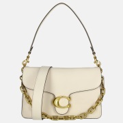 Coach Chain Tabby schoudertas L chalk