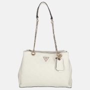 Guess Cresidia Status Satchel shopper off white