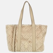Laurent David Gloria shopper faux fur beige