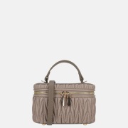 Daniele Donati Tonnetje smocked handtas taupe