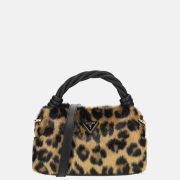 Guess Shaida top handle crossbody tas leopard