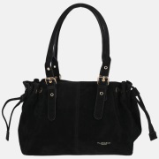 Flora & Co Suedine schoudertas noir