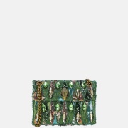 Kurt Geiger Kensington Sequins schoudertas green combi