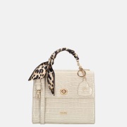 Charm London Knightsbridge handtas croco lak beige