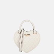Guess Atabey heart bag handtas Off white