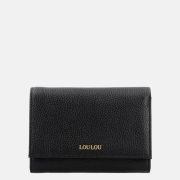 Loulou Essentiels Petite Fleur portemonnee S black