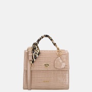 Charm London Knightsbridge handtas croco oudroze