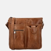 Hide & Stitches Idaho crossbody tas bruin