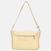 Charm London flap crossbody tas suede lichttaupe