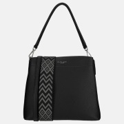 Flora & Co schoudertas fashionband black