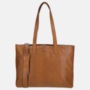 Plevier Burns shopper 16 inch cognac