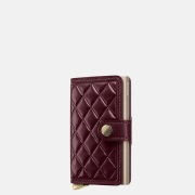 Secrid Miniwallet Emboss pasjeshouder diamond bordeaux +