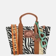 Kurt Geiger Southbank handtas S zebra black white