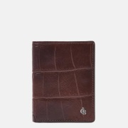 Castelijn en Beerens mini wallet pasjeshouder croco mocca