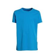 anytime basic T-shirt blue Blauw Meisjes Katoen Ronde hals Effen - 98/...