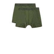 ten Cate boxershort - set van 2 groen Jongens Biologisch katoen - 98/1...