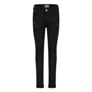 Raizzed skinny jeans zwart Jongens Stretchdenim Effen - 92