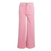 Me & My Monkey high waist wide leg jeans Macha prism pink Roze Meisjes...