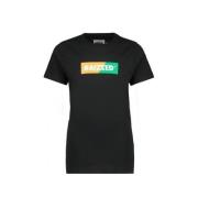 Raizzed T-shirt Jessey zwart Jongens Katoen Ronde hals Effen - 92