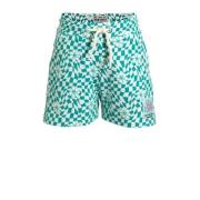 Me & My Monkey short Maggy met all over print blauw/wit Korte broek Me...