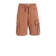 Me & My Monkey cargo short Mitchel met printopdruk bruin Korte broek J...