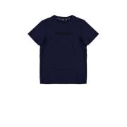 Bellaire T-shirt met logo donkerblauw Jongens Sweat Ronde hals Logo - ...