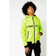 CoolCat Junior zomerjas Jules CB met tekst limegroen Jongens Polyamide...