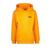 Raizzed hoodie Bernando met tekst oranje Sweater Tekst - 128