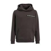 Petrol Industries hoodie met logo donkergrijs Sweater Logo - 116