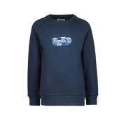 Raizzed sweater Colton met logo donkerblauw Logo - 140