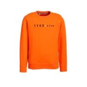 TYGO & vito sweater met tekst fel oranje Tekst - 146/152