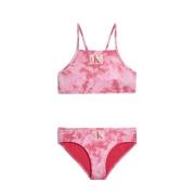 Calvin Klein tie-dye crop bikini roze Meisjes Polyamide Tie-dye - 164/...