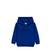 ESPRIT hoodie met logo blauw Sweater Logo - 128 | Sweater van ESPRIT