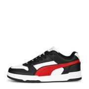 Puma RBD game Low leren sneakers wit Zwart Jongens/Meisjes Leer Effen ...