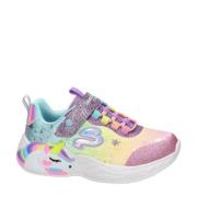 Skechers Unicorn sneakers met lichtjes roze/multi Meisjes Textiel Meer...