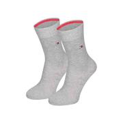 Tommy Hilfiger sokken - set van 2 grijs Jongens/Meisjes Katoen Effen -...