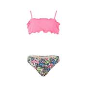 Brunotti crop bikini Nolly met smock roze/multi Meisjes Polyester All ...