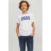 JACK & JONES JUNIOR t-shirt - set van 2 donkerblauw/wit Jongens Katoen...
