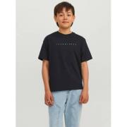 JACK & JONES JUNIOR T-shirt JJESTAR met logo zwart Jongens Katoen Rond...