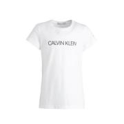 CALVIN KLEIN JEANS slim fit T-shirt van biologisch katoen wit Logo - 1...