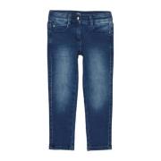 s.Oliver slim fit jeans dark denim Blauw Meisjes Katoen Effen - 92
