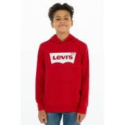 Levi's Kids hoodie met logo rood/wit Sweater Logo - 104