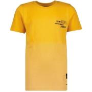 Vingino T-shirt geel Jongens Katoen Ronde hals Effen - 104