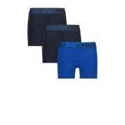 Vingino boxershort - set van 3 blauw/donkerblauw Jongens Stretchkatoen...